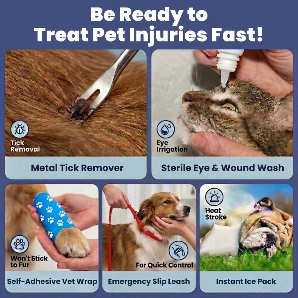 Rubyloo Pet First Aid Kit for Dogs & Cats