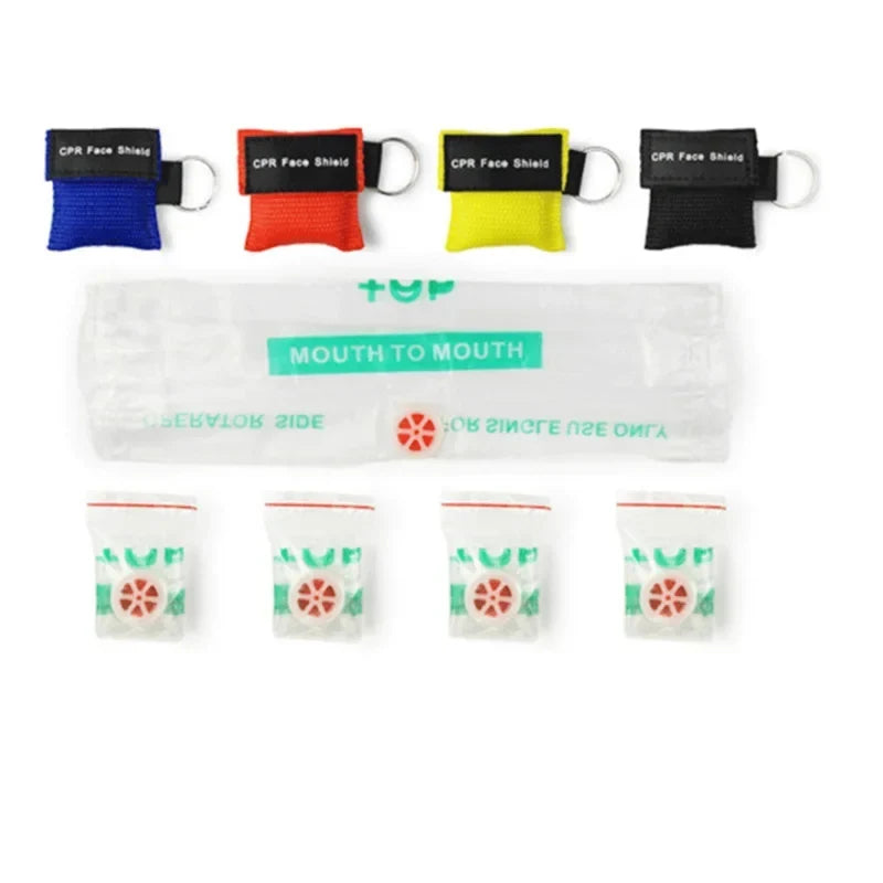 Compact CPR Face Shield with Keychain Case