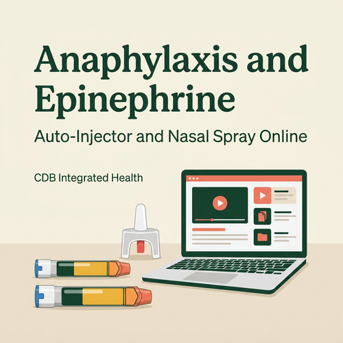 Anaphylaxis and Epinephrine online course cover