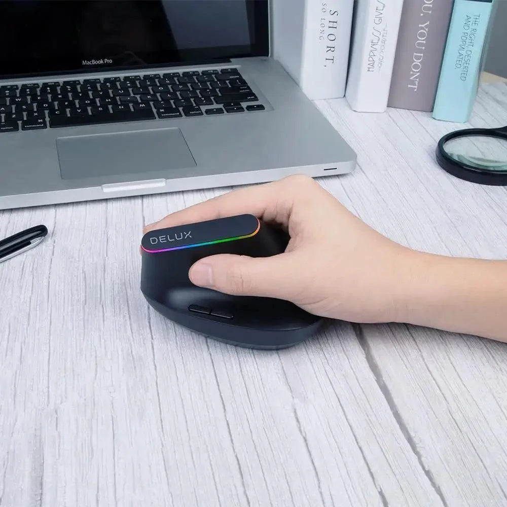 Wireless Vertical Ergonomic Mouse – 1600 DPI